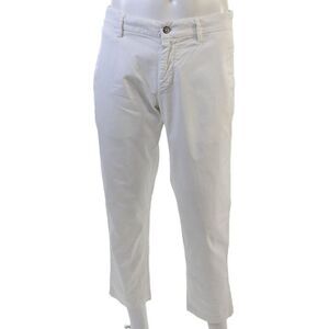 Masons Men's Button Closure Straight Leg Casual Pants White Size 32